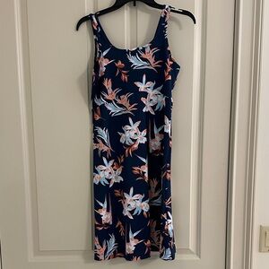 Columbia PFG Floral Sleeveless Dress - Navy and Pink
